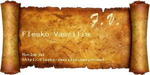 Flesko Vaszilia névjegykártya